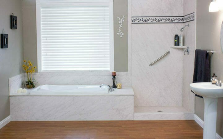 best location for grab bars in shower